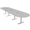 Skutchi Designs 45 in W, 165.75 in L, 29 in H, Engineered Wood Top, Grey HAR-RAC-46x168-T-ELEC-XD01 - alternate 1